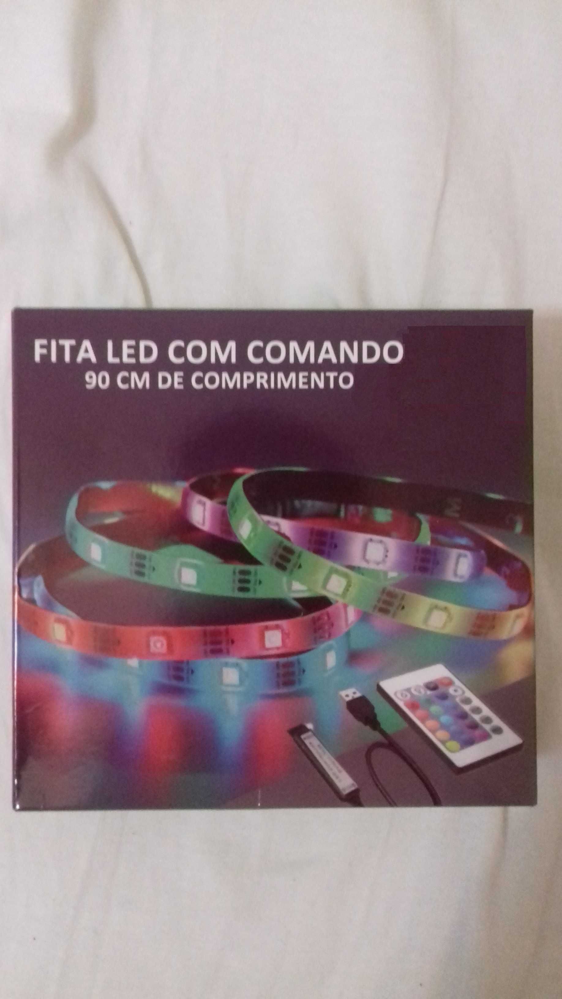 Fitas de luz LED com comando NOVAS a 5€