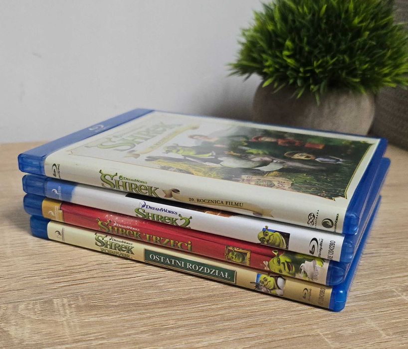 Bluray "Shrek" (1-4), wydania PL, stan BDB