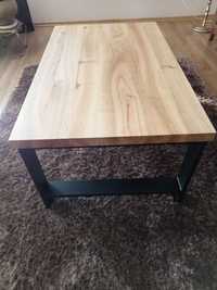 Wlasno ręcznie robiony stolik kawowy drewno czereśnia