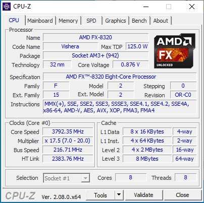 Procesor AMD FX-8320 8 x 3,5 GHz AM3+ + chłodzenie BOX