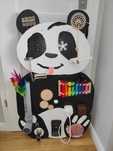 Ręcznie robiona tablica manipulacyjna Panda 99cm x60 cm