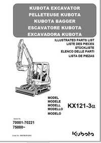 Katalog części KUBOTA KX 121-3a