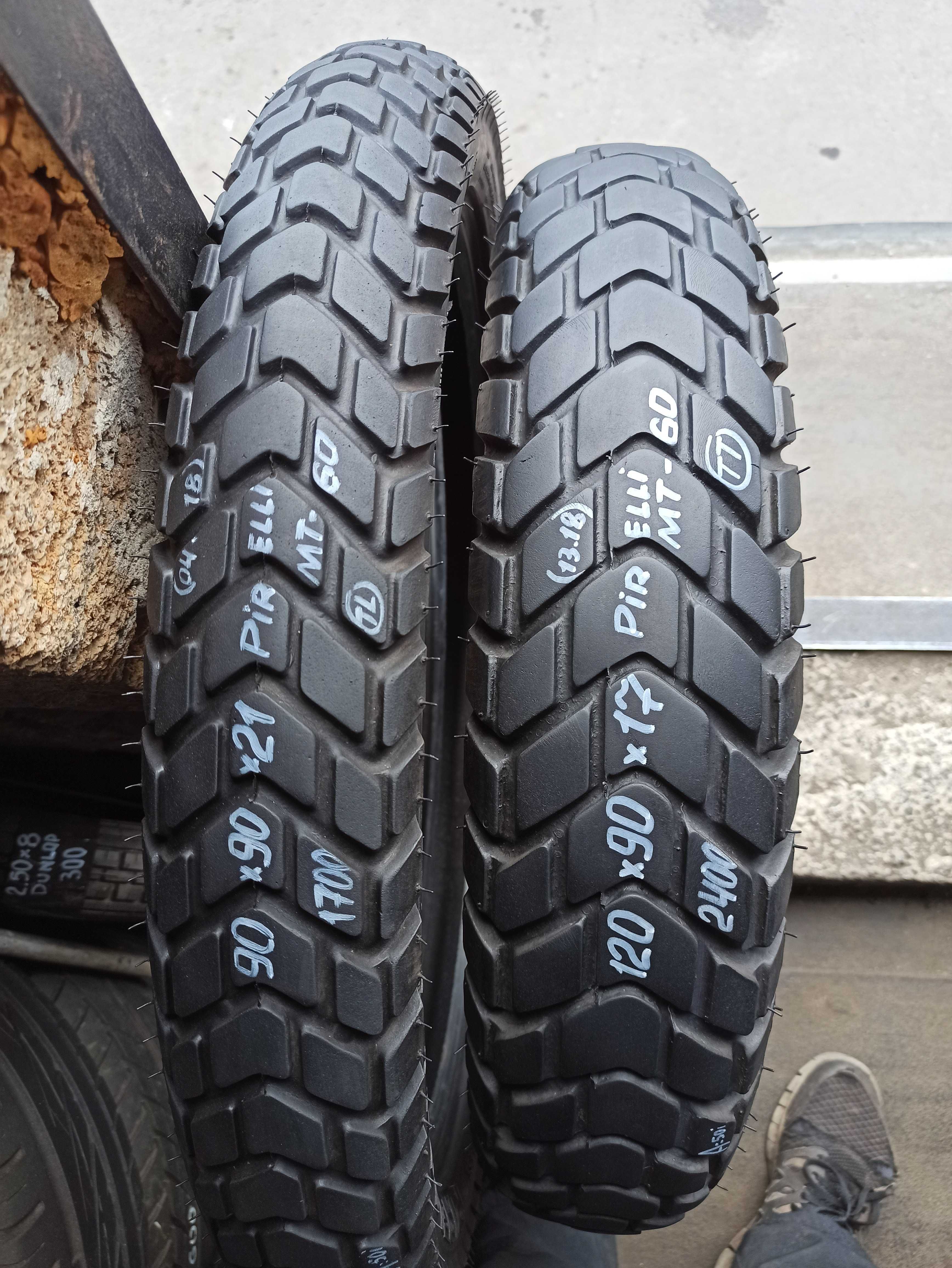 Мотошина резина эндуро пара 90/90 R21 120/90 130/80 R17 на Трансальп