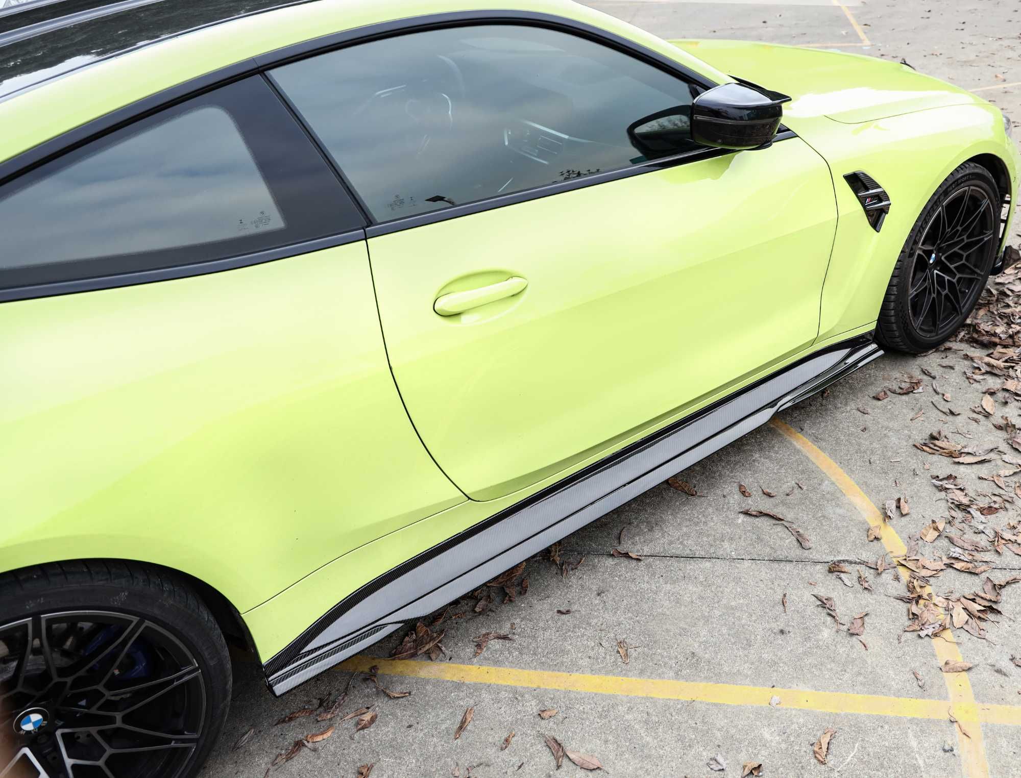 Dokładki Progów Listwy Pod Progi Boczne BMW G80 G81 G82 G83 CARBON