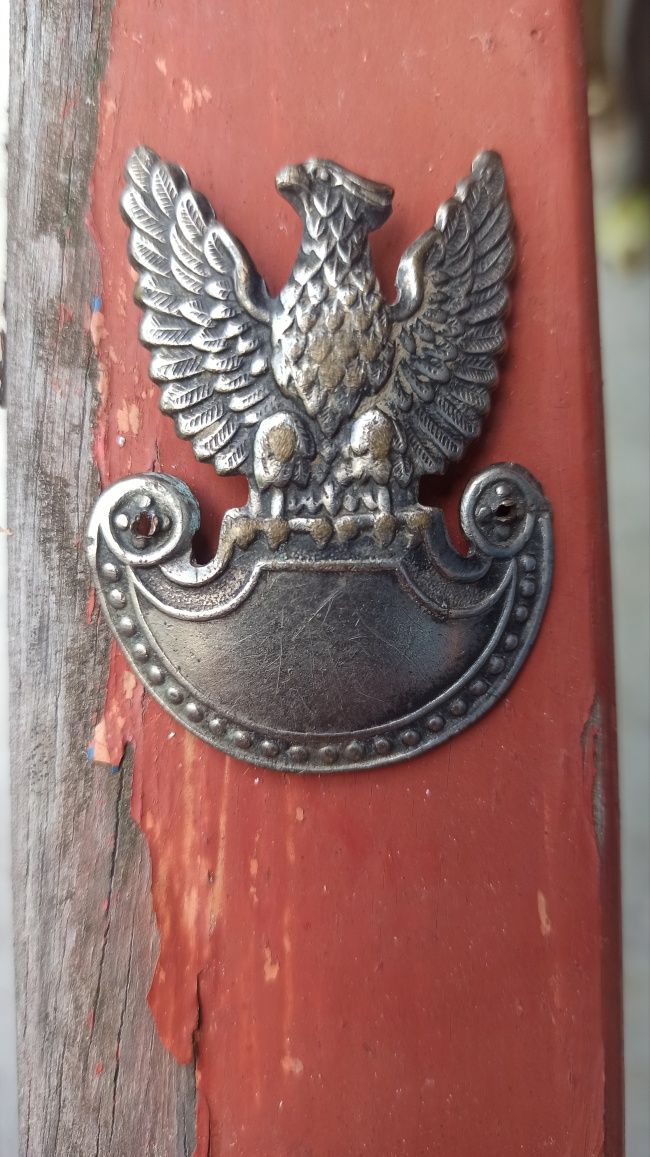 Militaria. Orzełek na rogatywkę. Wojska lądowe PRL