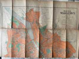 Mapa Warszawy 1948-niekompletna + spis ulic 1955