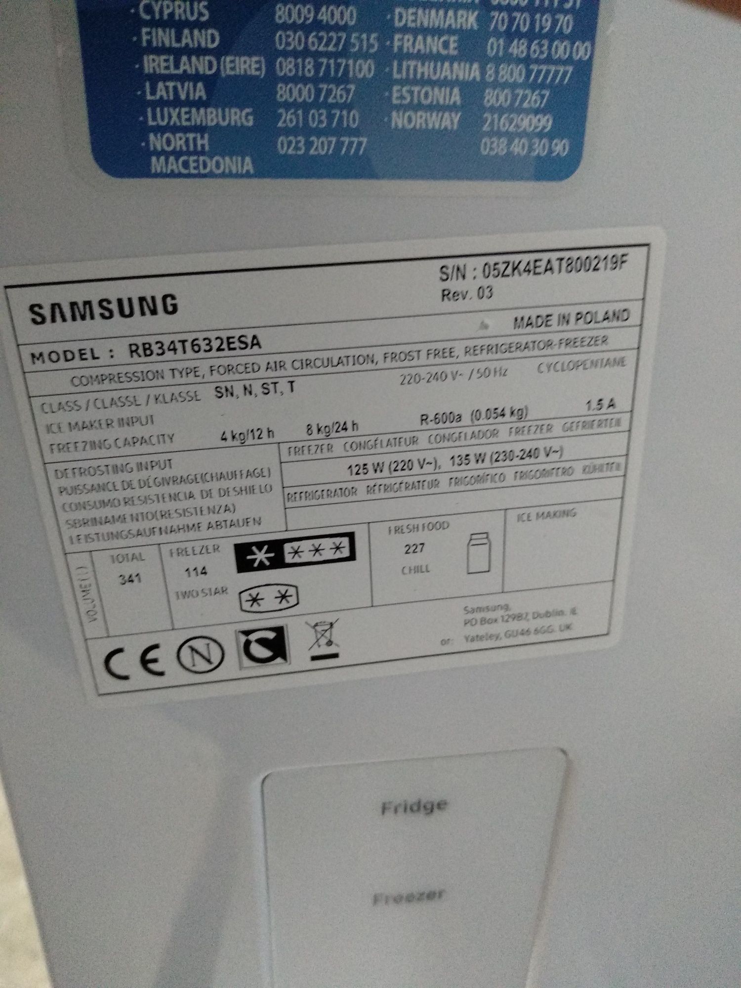 OUTLET Janki ul Wspólna 6 Lodówka Samsung RB34T632ESA