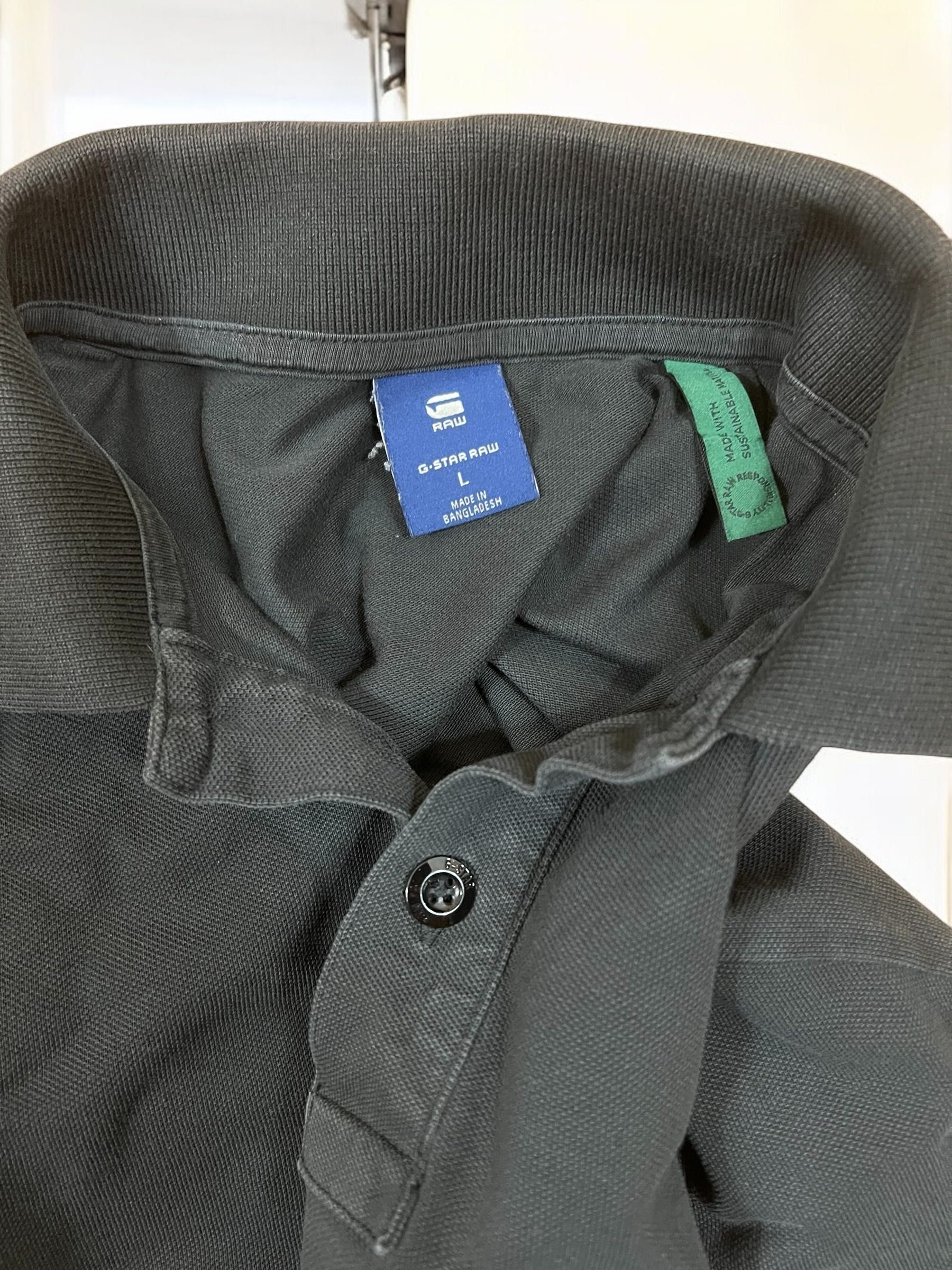 G-Star Raw Tape Polo roz. M męska czarna koszulka polo