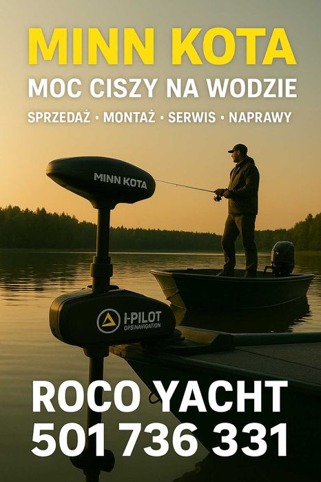 Nowy Zaburtowy silnik elektryczny do łodzi ponton Minn Kota