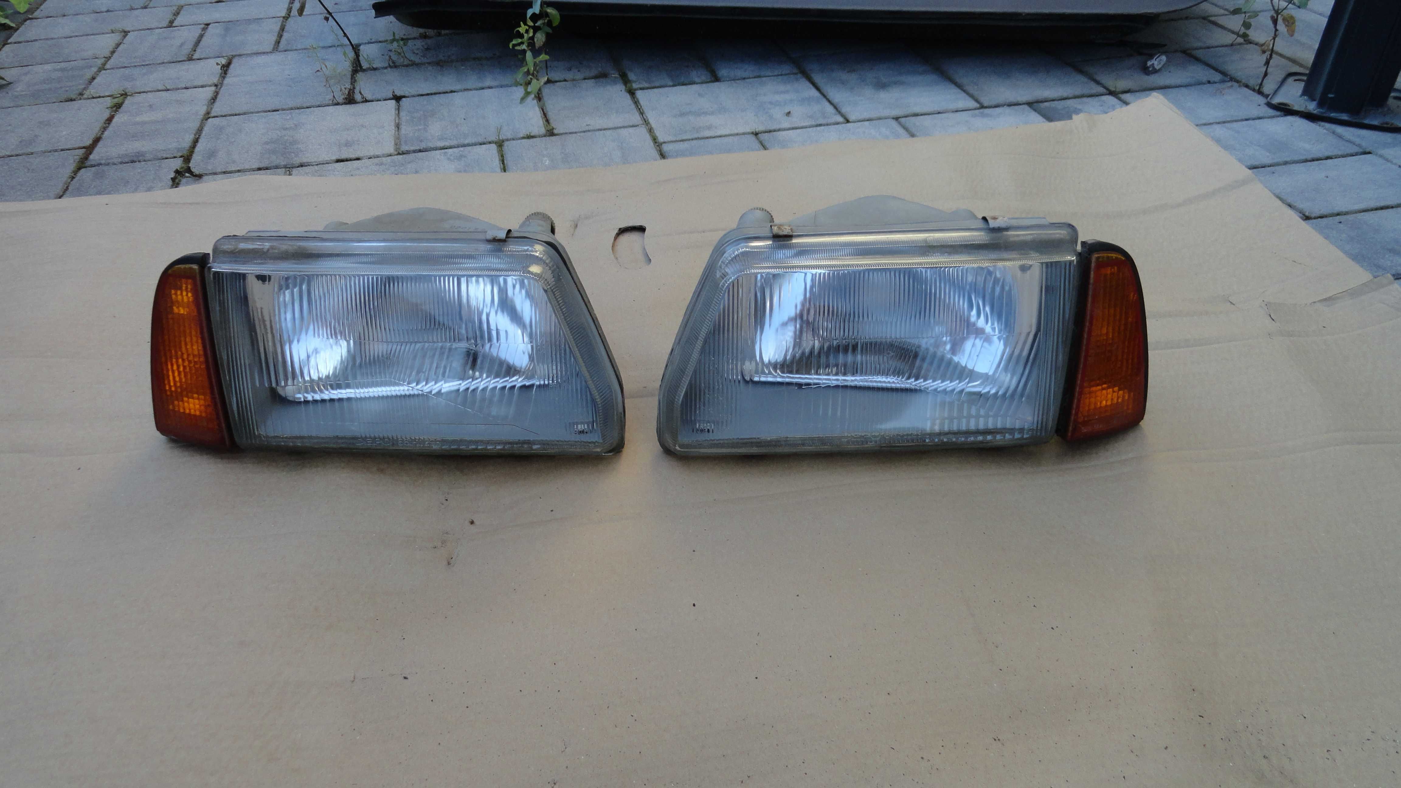 Lampy Przód Przednie Fiat Cinquecento Oryginalne Demontaż Komplet