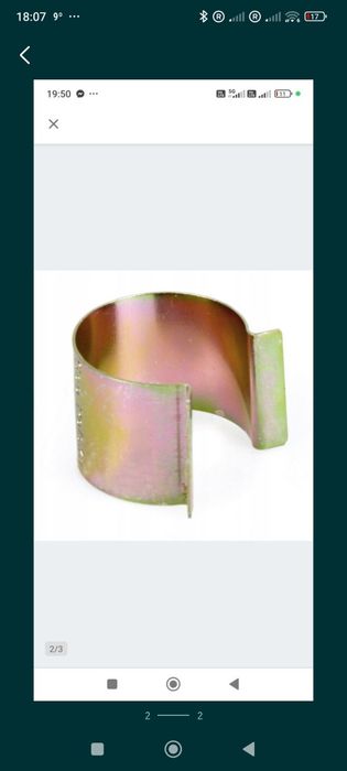 Spinka klips stakowy Fi 38 50 sztuk