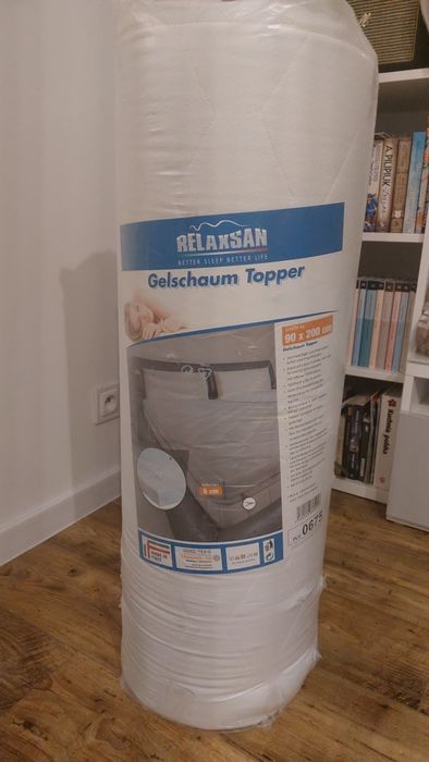 Nakładka żelowa piankowa na materac Relaxsan 90 x 200 cm, wys. 6 cm
