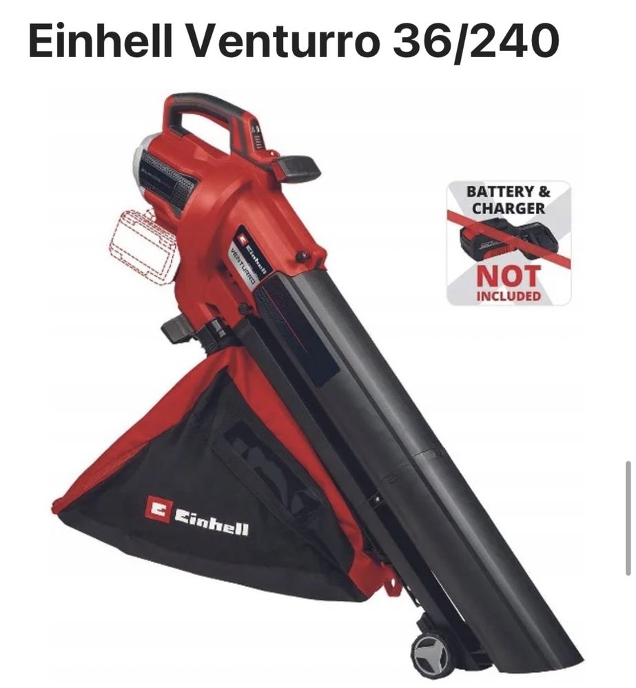 Einhell venturo dmuchawa/odkurzacz do liści 36/240