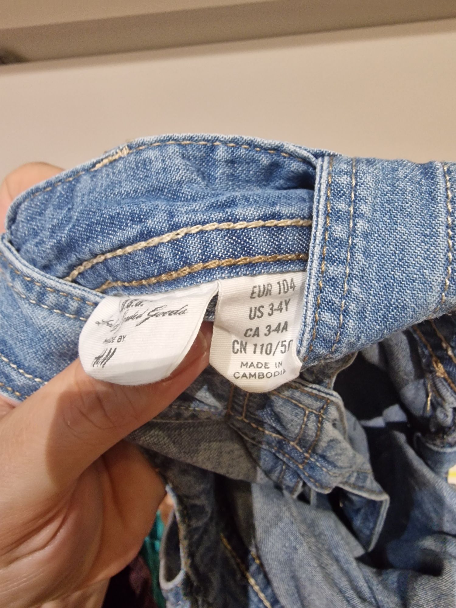 Sukienka jeans H&M r.104 dla dziewczynki