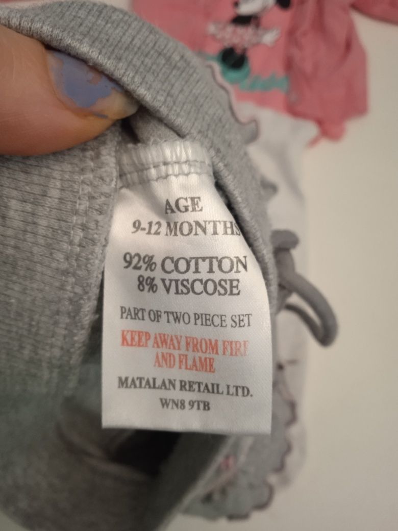 Zestaw niemowlecy spódniczka sweterek bluzeczka buciki minni
