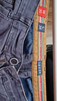 Spodnie LEGER W35 L34 niebieskie