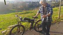 Bicicleta elétrica 350w dobrável