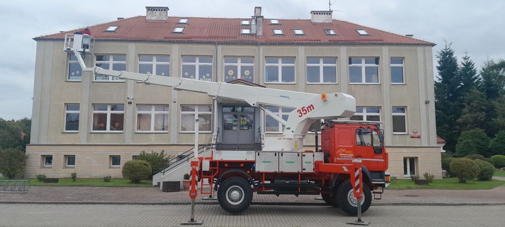 Usługi Podnośnik koszowy terenowy 4x4 napędy 35m 20m HDS  zwyżka