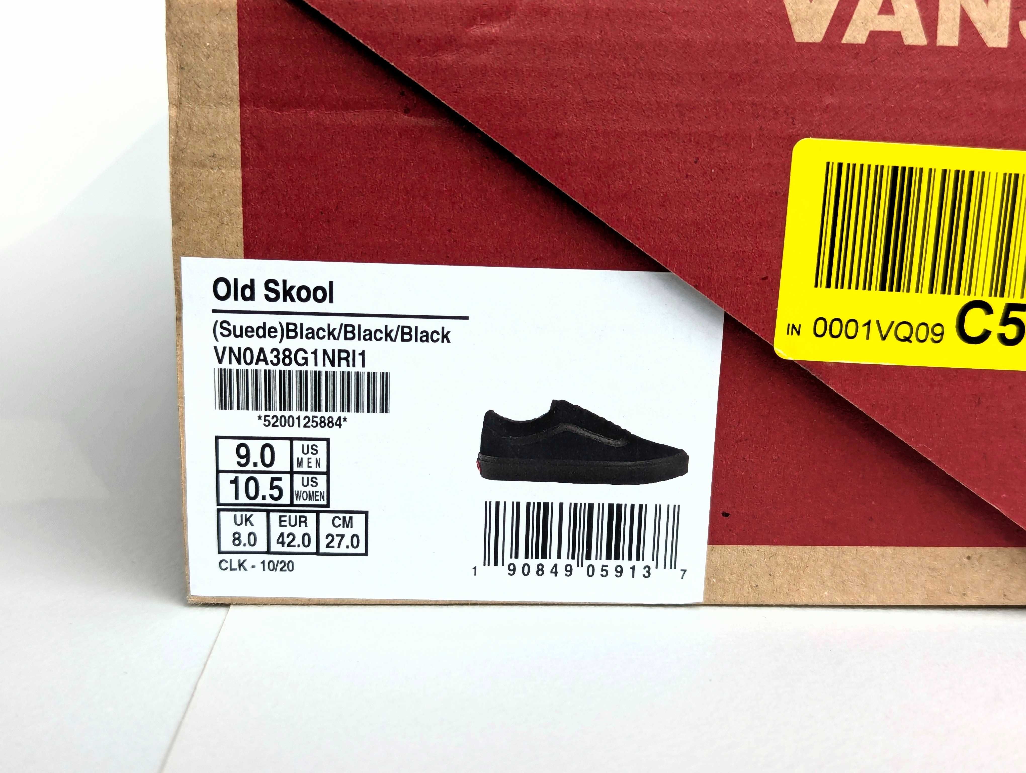 Buty Vans Old Skool czarne, roz 42