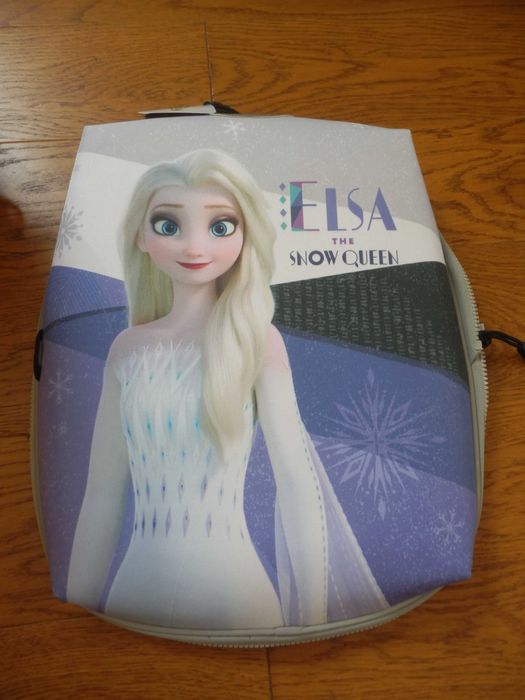 Plecak BIG MAC bordowa baza + 2 nakładki Elsa, Ogon Syreny