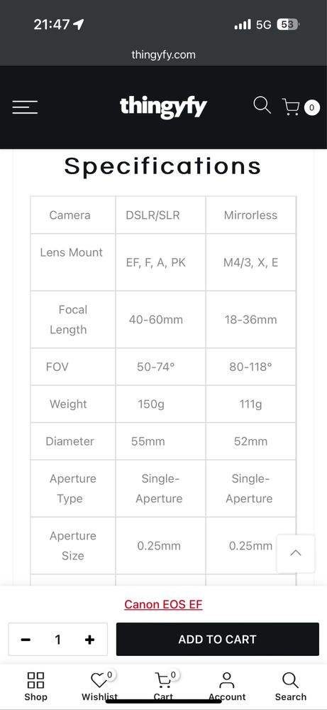 Pinhole Pro X | Zoom lens Mount Fuji