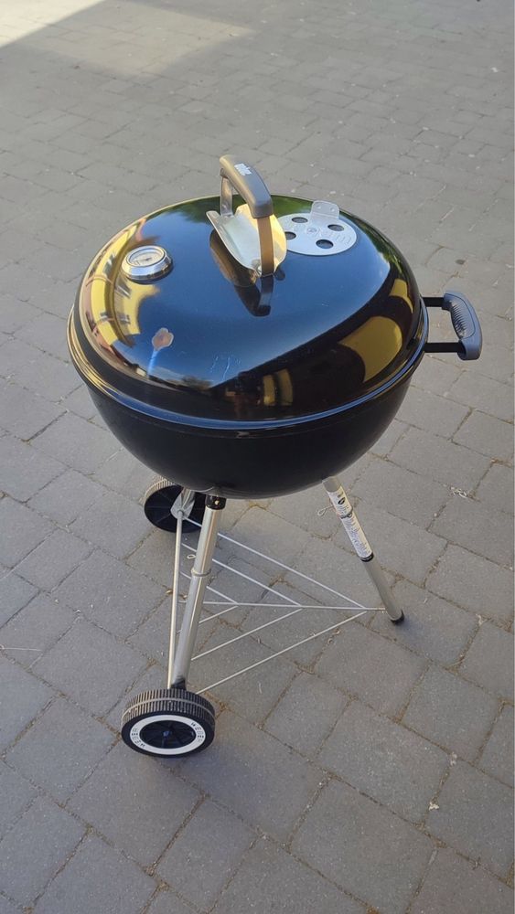 Grill Weglowy Okragly Ruszt Żeliwny