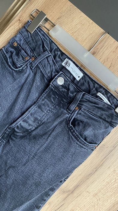 Spodnie ZARA 34 damskie jeansy czarne bawełna