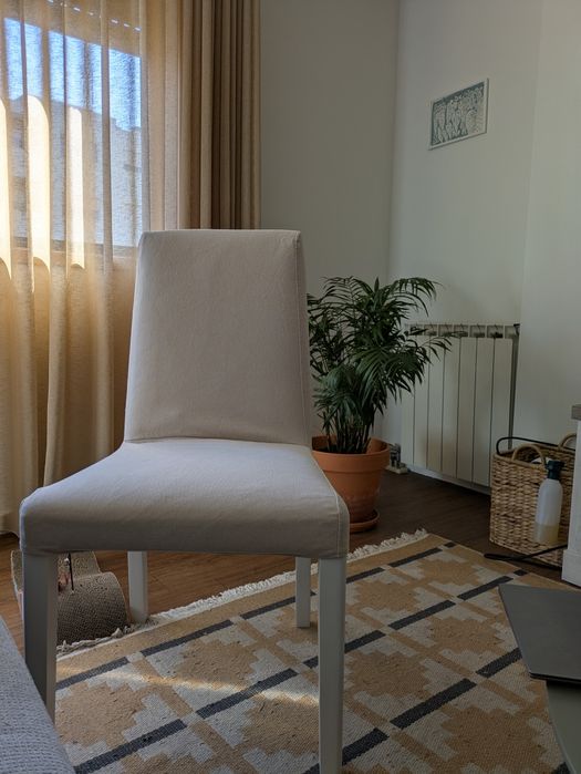 Cadeiras de Jantar Creme, IKEA Bergmund
