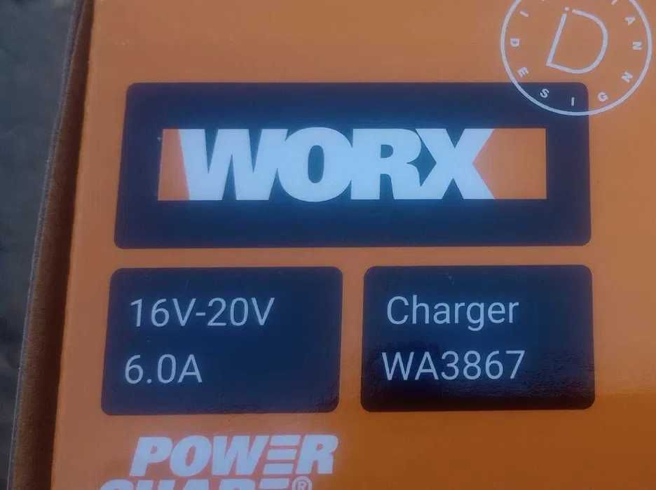 Ładowarka WORX WA3867 20V 6A Power Share Li-Ion 36mc GW