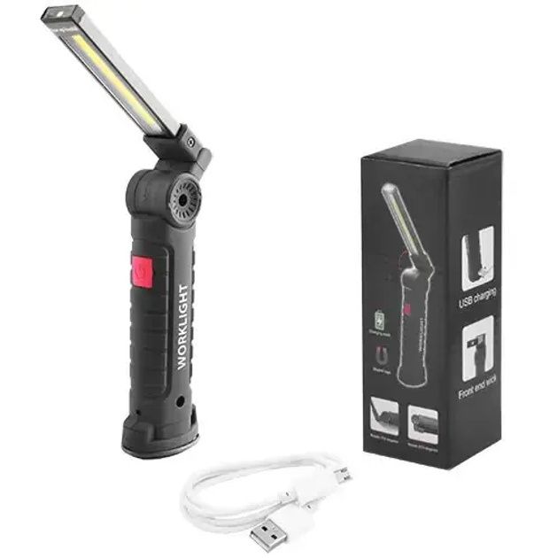 Аккумуляторный фонарь лампа светильник WORKLIGHT W-52 складной (от USB