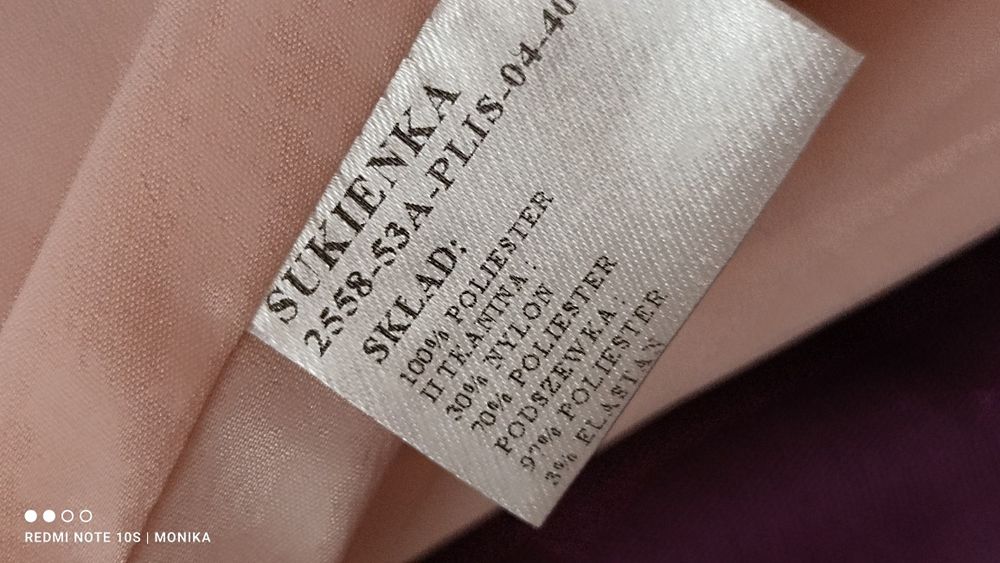 Świetna cieniowana sukienka molton