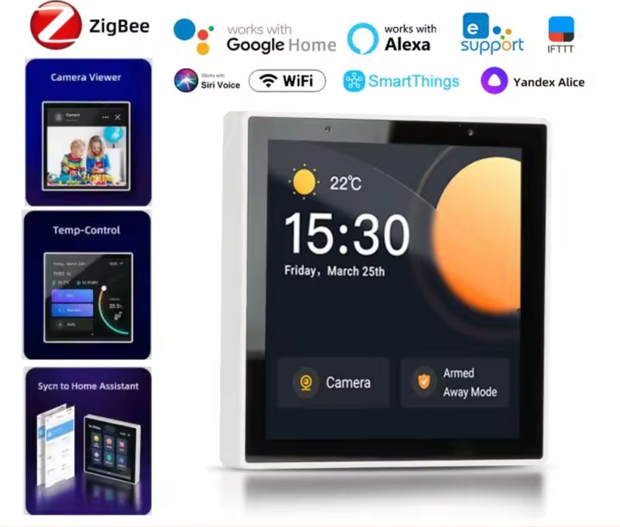Panel ścienny inteligentny włącznik Smart Home Zigbee 3.0 CKPanel 86PW