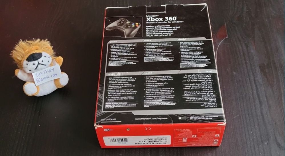 Oryginalny wi-fi Pad xbox 360 kontroler + odbiornik do pc -jak nowe