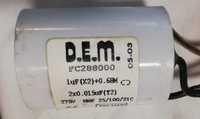 Kondensator D.E.M. 1 uF 2x0,015 uF 275V Ariston