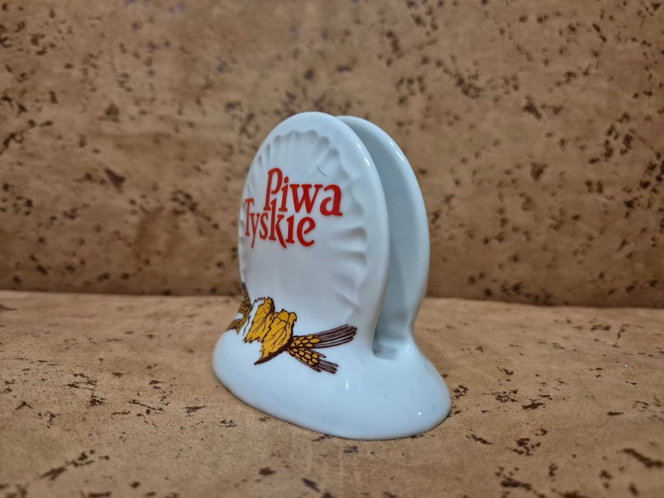 Kolekcjonerski serwetnik Piwa Tyskie 1929 - porcelana Bogucice