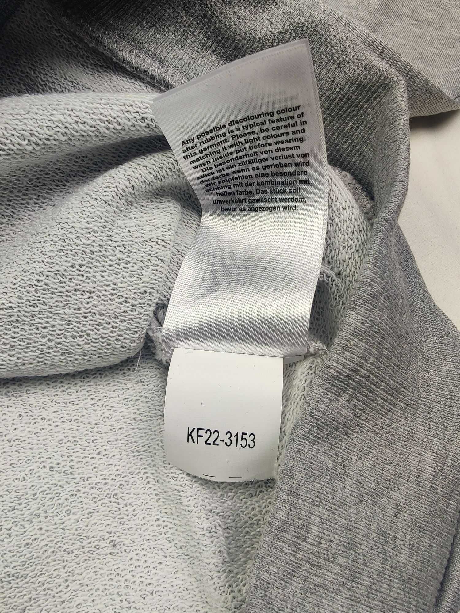 Dres męski komplet dresowy Hugo Boss bluza spodnie bawelna jasno szary