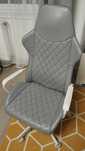 Fotel gamingowy obrotowy Ikea Utespelare szary