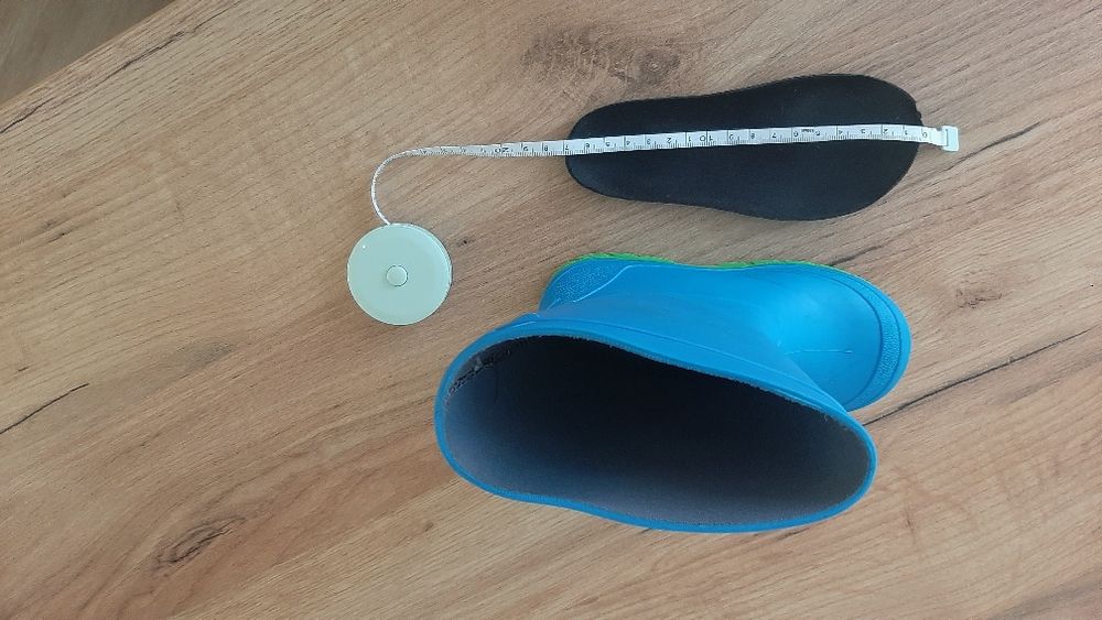 Дитячі резинові сапоги з утепленням 17см. 25-26 розмір