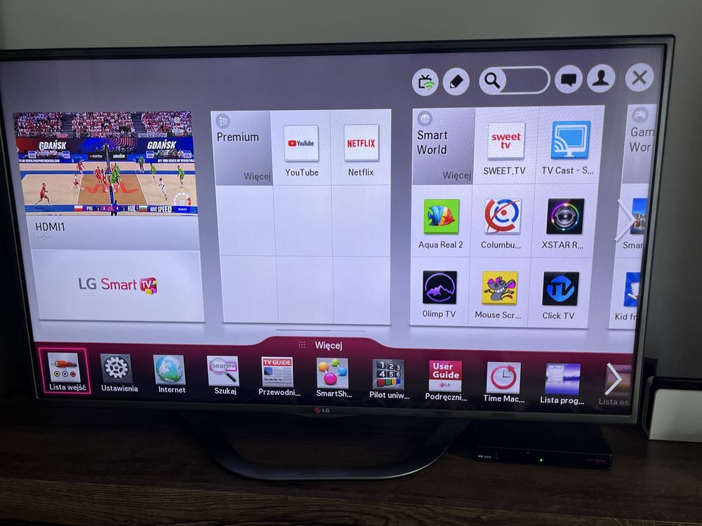 Telewizor LG 47 cali LED smart tv stan bdb