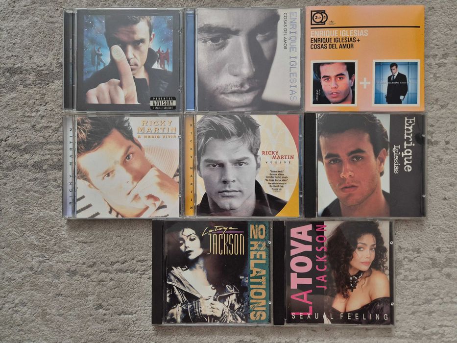 CD Robbie Williams , Enrique Iglesias , Ricky Martin , La Toya Jackson
