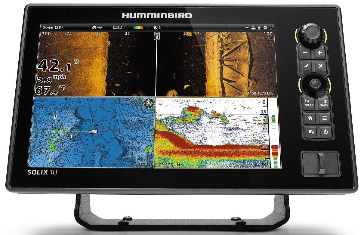 Humminbird Apex 13 z przetwornikiem + Mega Live 2 + Karta zerolines