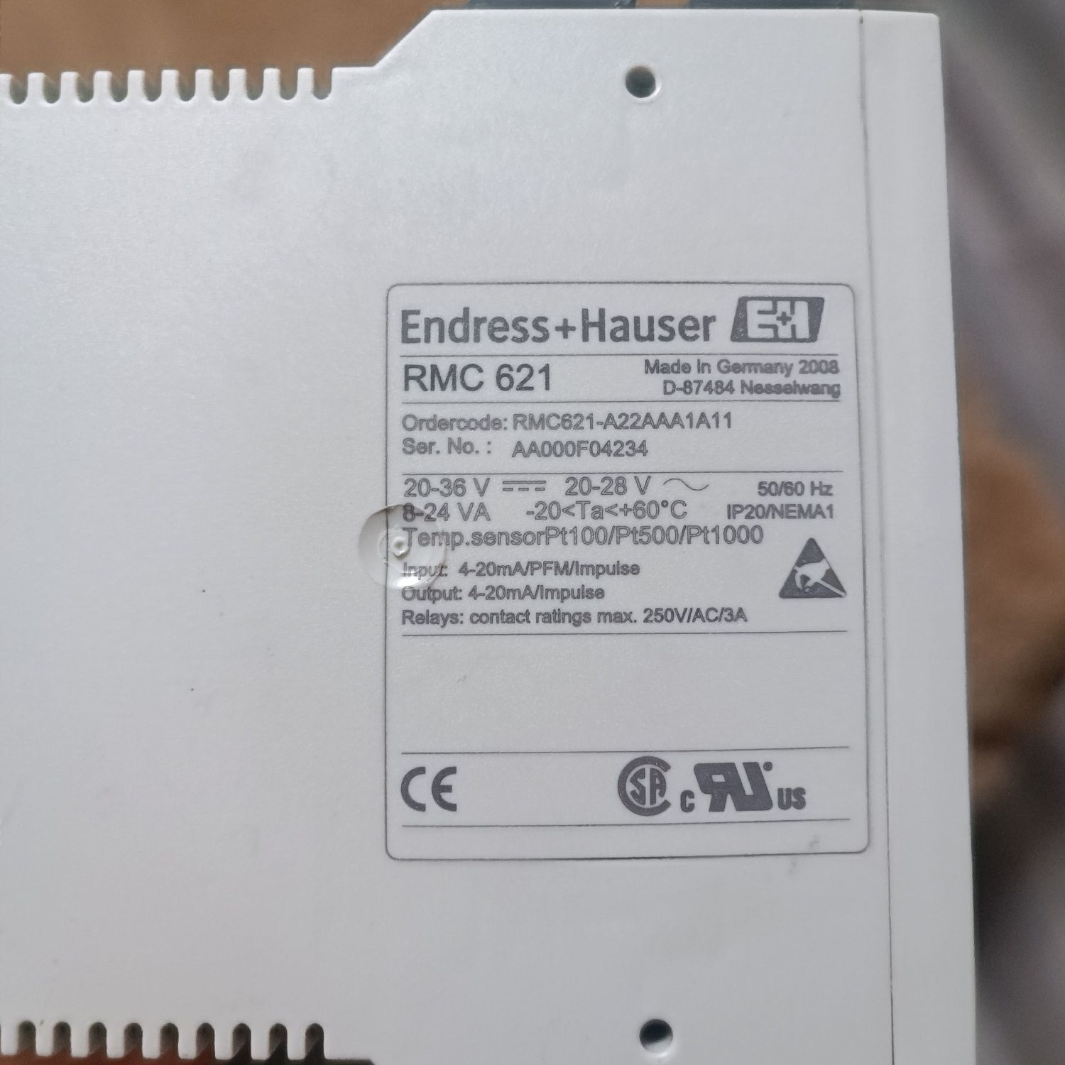 Endress+Hauser RMS621 Вычислитель пара и тепла