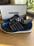 Dsquared2 buty damskie sneakersy niebieskie z pudelkiem 37 roz 24 cm