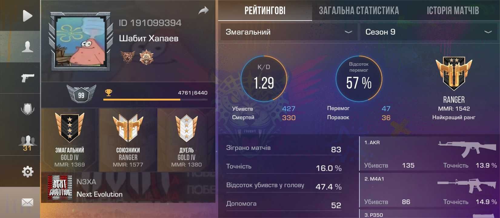 Продаю акаунт в standoff 2.Ось тг- Victor_0106