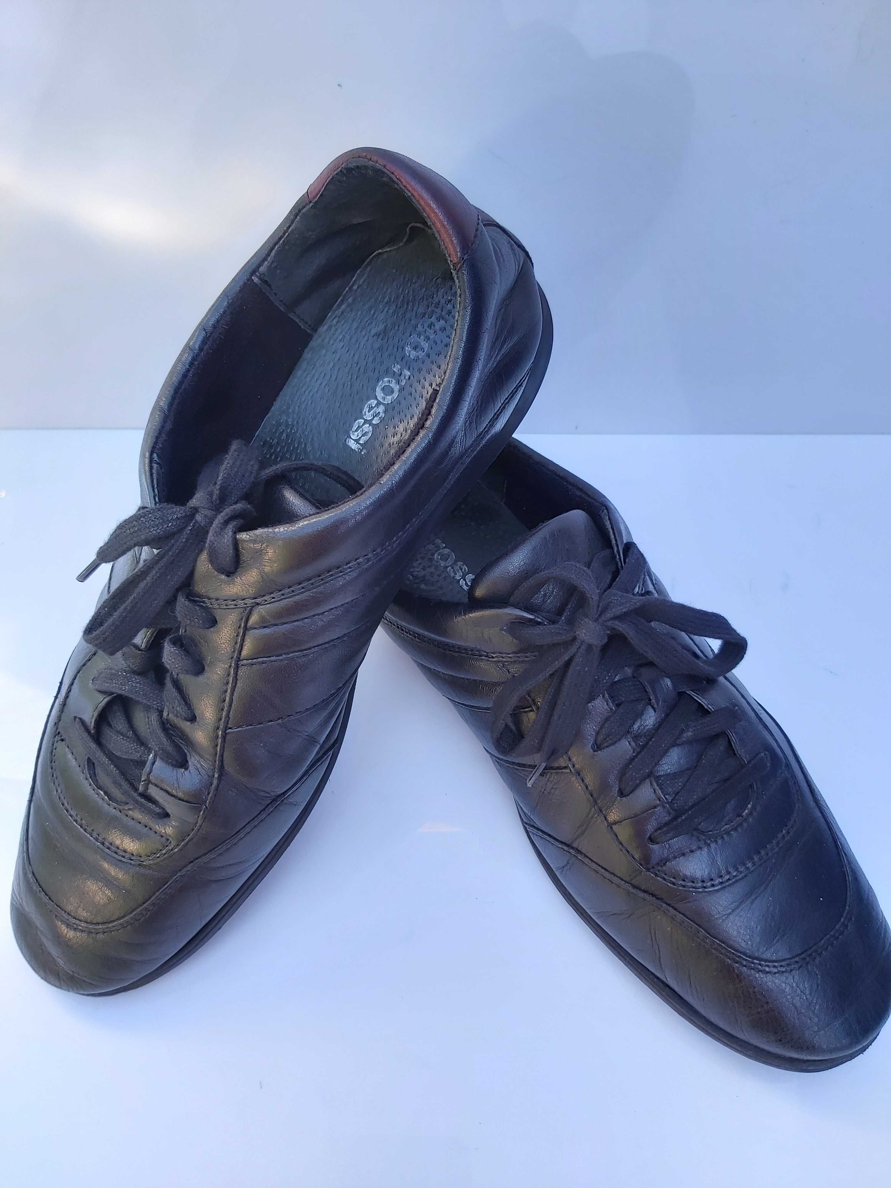 Pólbuty Gino ROSSI czarne trzewiki sneakersy 42