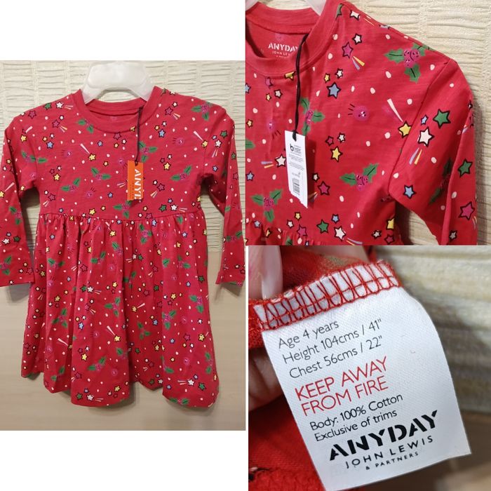 Новорічне натуральне плаття сукня на зріст до 104