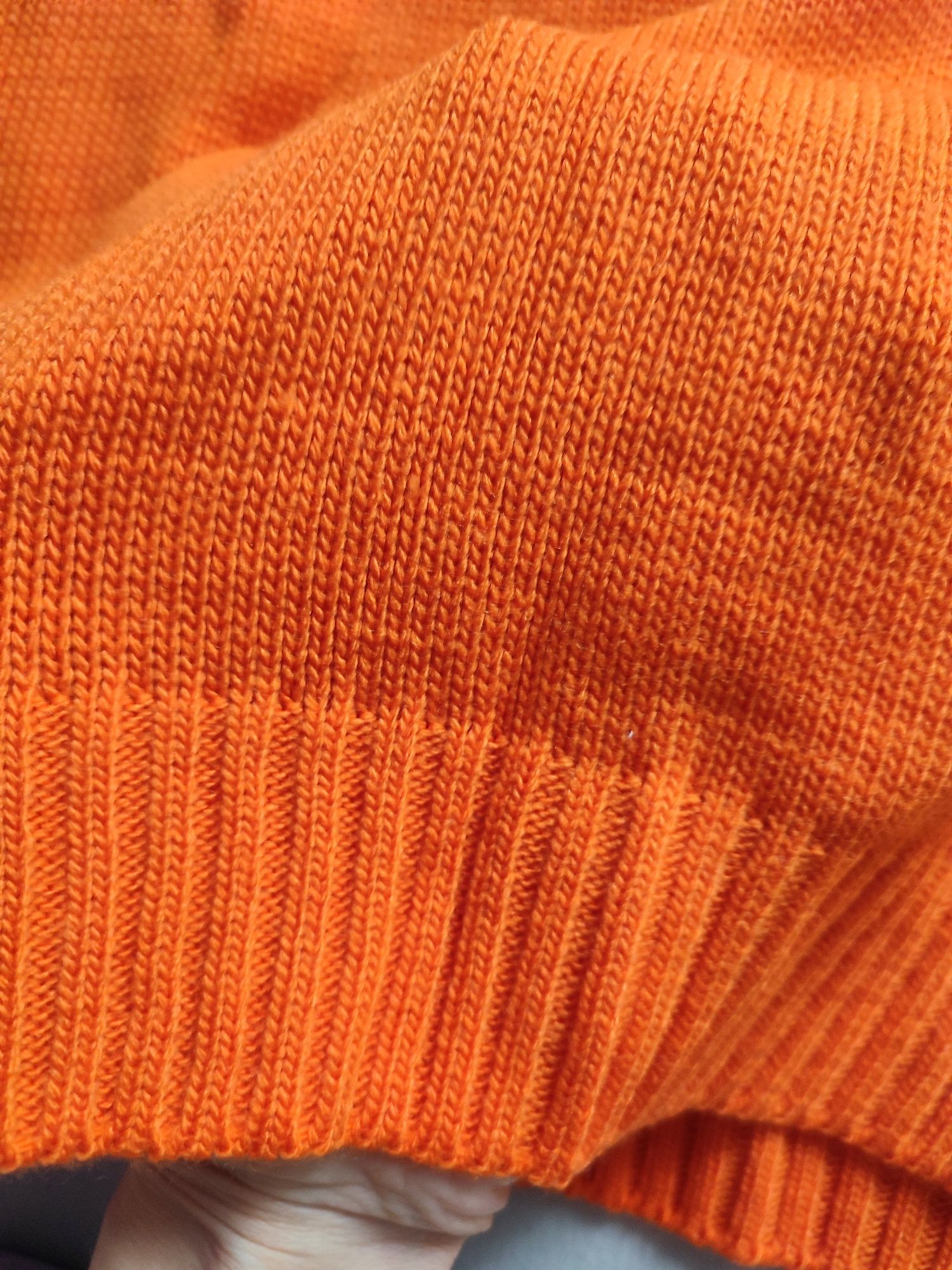 Pomarańczowa sweterkowa bluzka