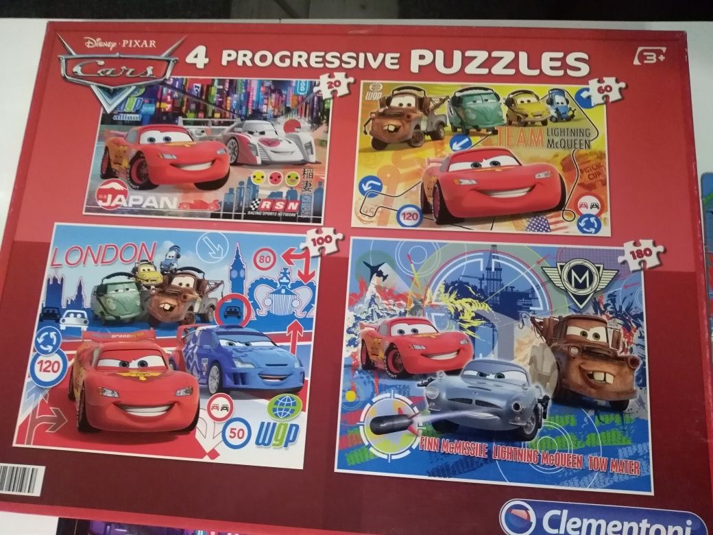 Puzzle Cars progresywne 4w1