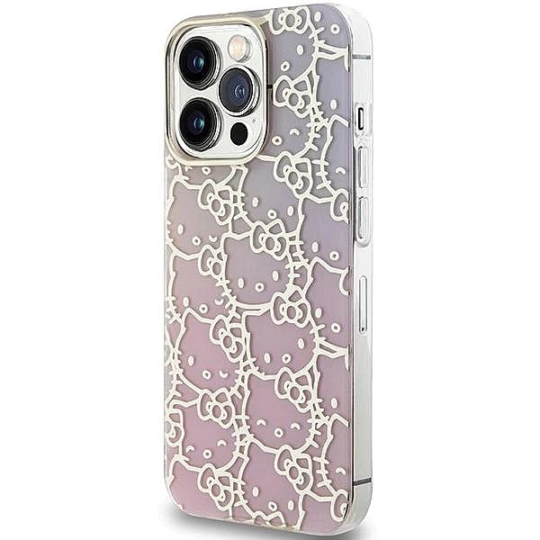 Etui Hello Kitty IML Gradient Electrop Crowded Kitty Head na iPhone 15