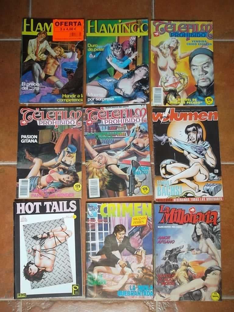 Lote 57 Revistas BD para Adultos em espanhol